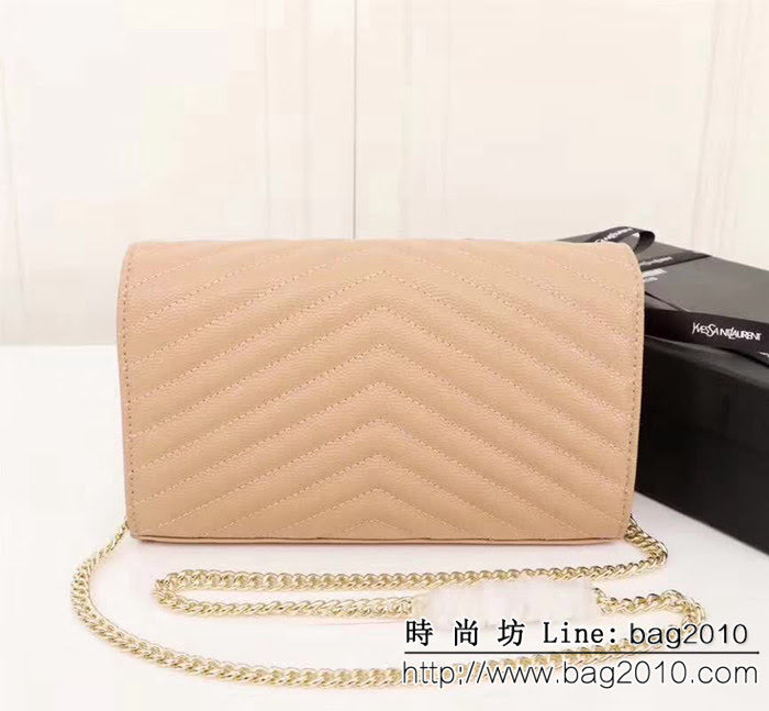 YSL聖羅蘭 爆款 魚子醬牛皮鏈條小包 可當手包用 26801 YAS1259